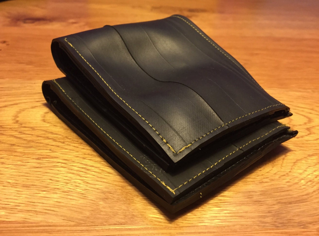 Recycled mens wallet bike inner tube wallet bifold wallet