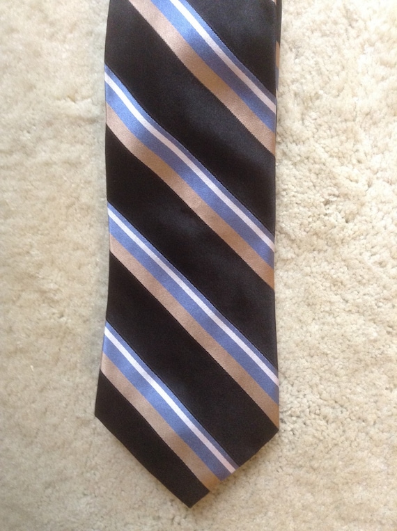 Striped Tommy Hilfiger Mens Necktie / Silk Designer Mens Tie