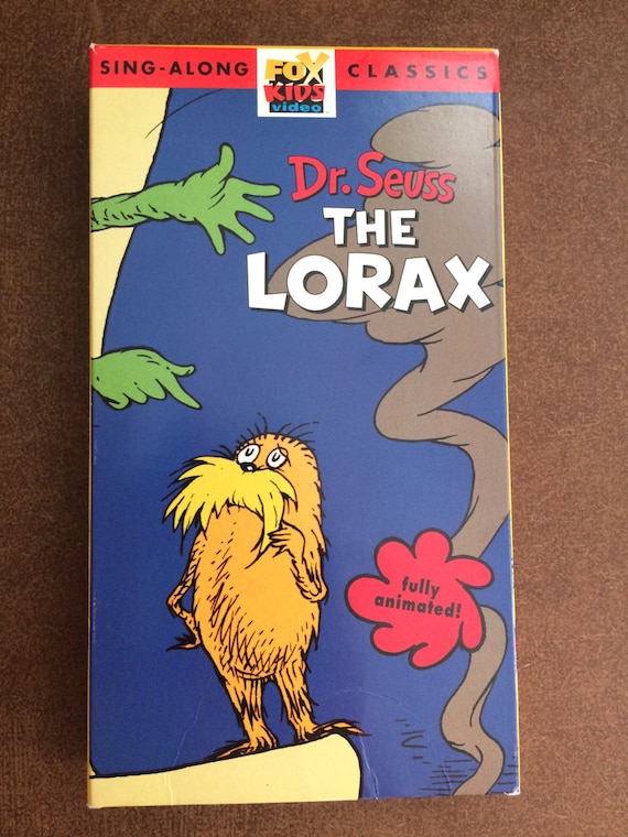 Dr. Seuss The Lorax VHS Fox Kids Video 1994 Vintage