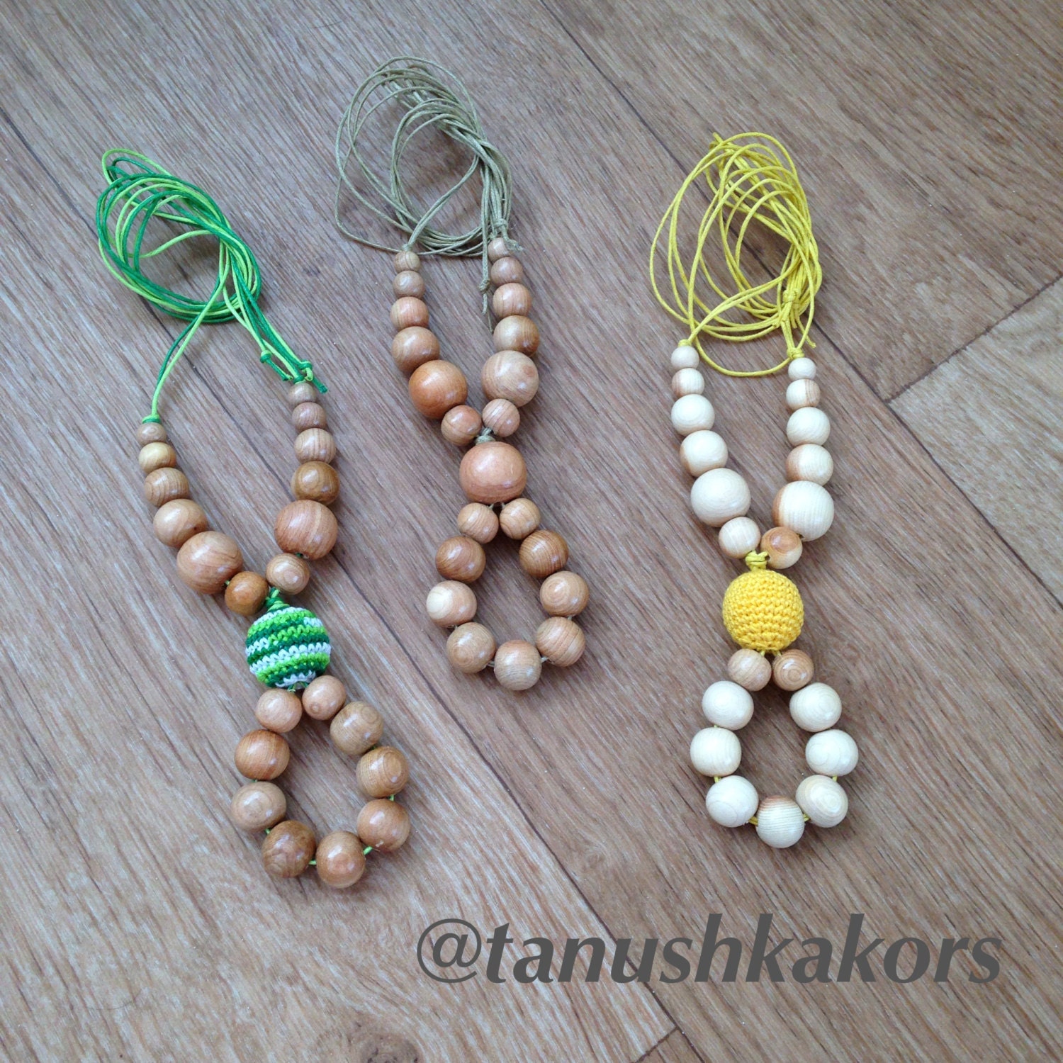 Juniper beads Nursing necklace / Baby by BabyCrochetTanushka