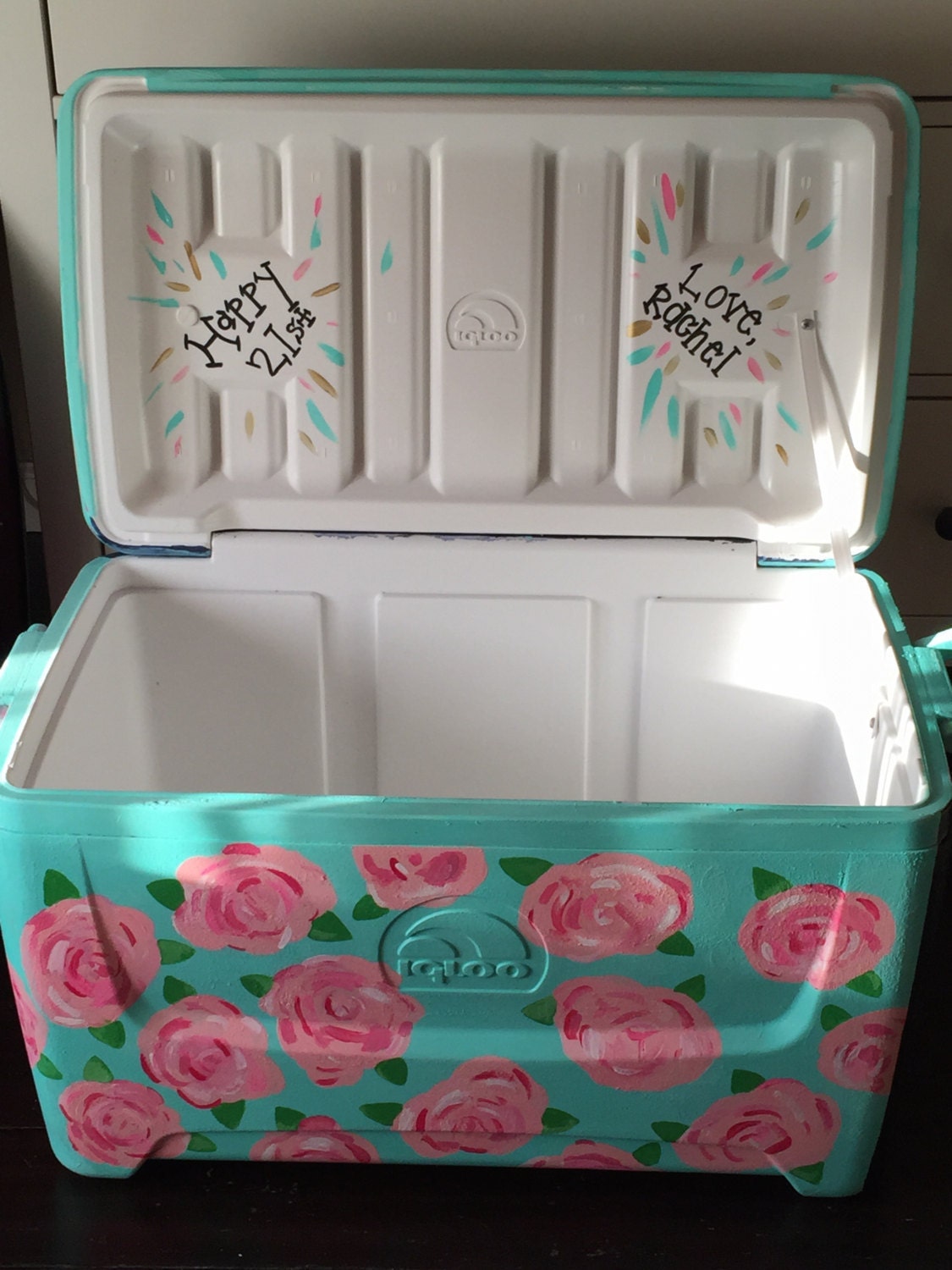Custom Painted Cooler by CoolerThanYourMother on Etsy