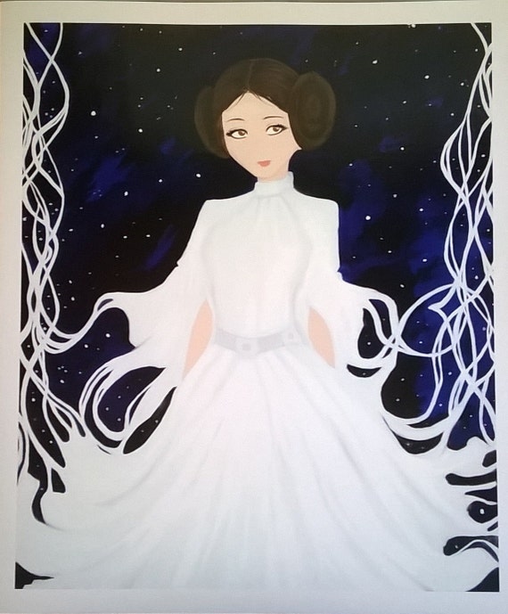 Download Princess Leia Print by ShopPaperBirdStudio on Etsy