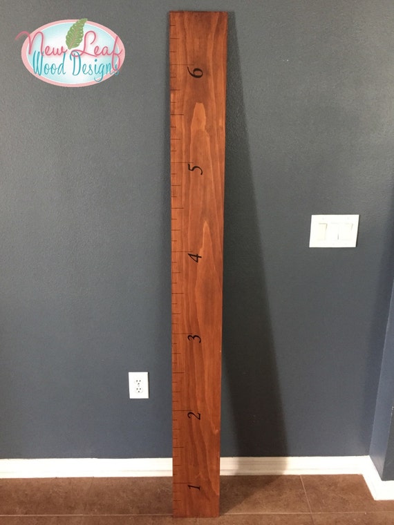 Handmade Wall Ruler Growth Chart by NewLeafWoodDesigns on Etsy