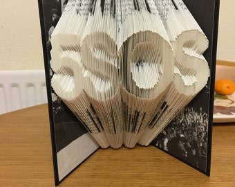 Five Seconds of Summer - 5SOS - Book Folding Pattern - 210 folds - Easier than it looks! Full tutorial included - Instant Download