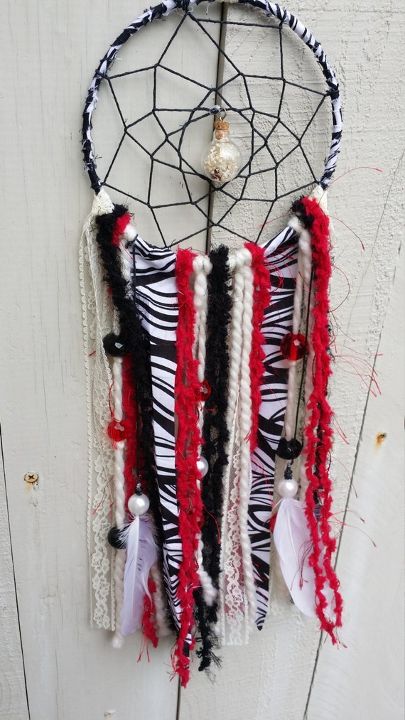 6 Black White And Red Dream Catcher