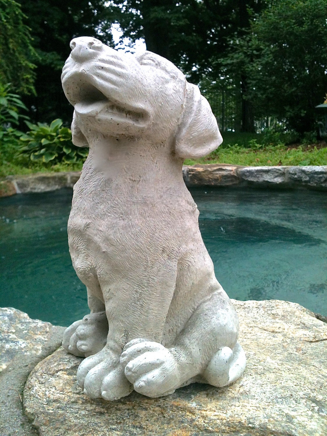 Concrete Dog Statue Concrete Garden/Home Decor Concrete