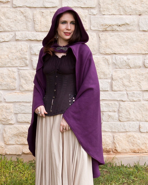 Purple Rogue Cape Renaissance Clothing Halloween Costume