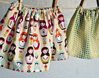Skirt - SALE Matryoshka Russian Dolls Spring baby girl toddler first birthday 0-3, 3-6, 6-12 months, 12-18, 2T 3T 4T baby shower gift