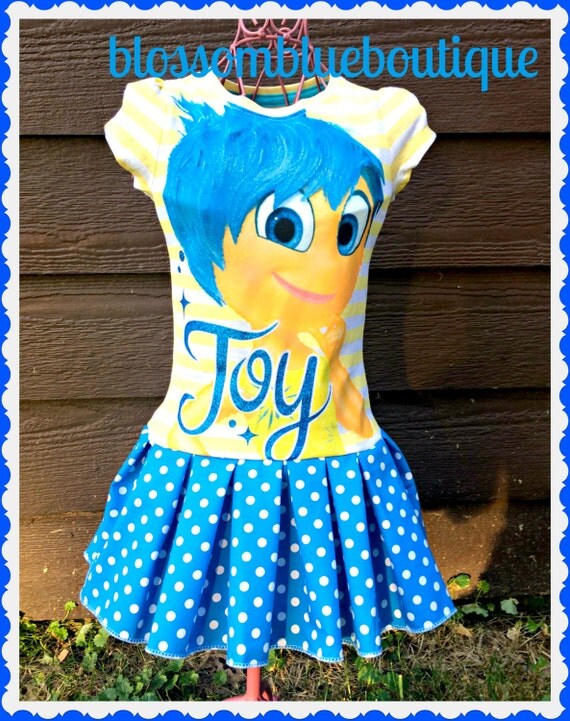 girls Inside Out dress Joy dress ready to by BlossomBlueBoutique