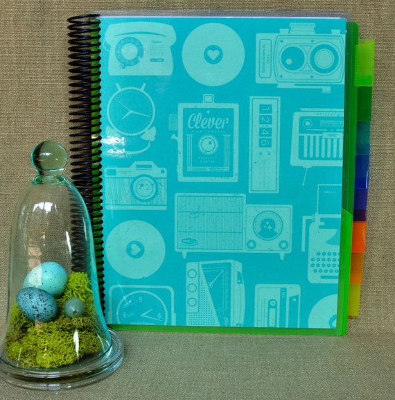 Spiral Bound Pocket Folder Organizer Book by LOLUdesigns on Etsy