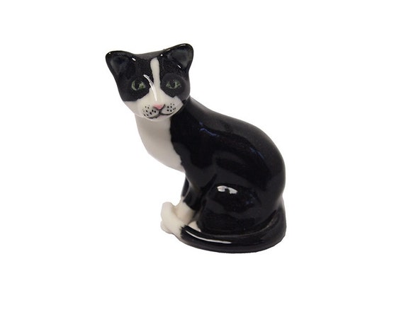 tuxedo cat figurines