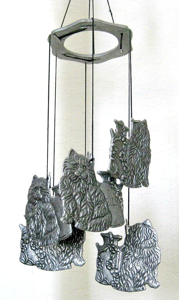 Garden Chimes Wind Chime Outdoor Chime Metal Windchime Cat