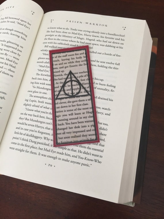 Harry Potter Deathly Hallows Bookmark By BethMartinCrafts On Etsy