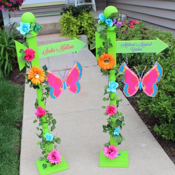 Items similar to Fairy Garden Party Personalized Sign ... Items similar to Fairy Garden Party Personalized Sign