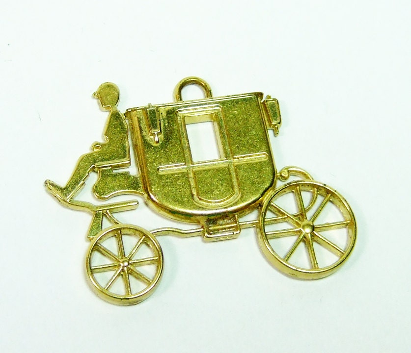 Authentic Brass Coach Purse Bag Charm Hangtag Keychain Keyfob
