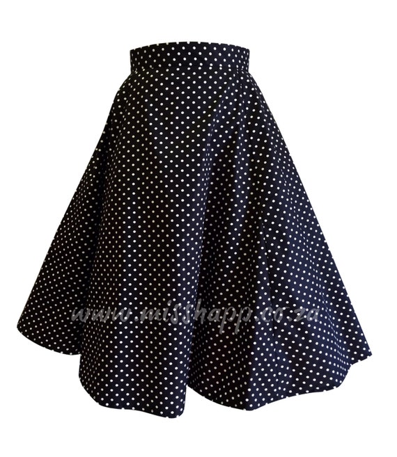 Rockabilly Polka dot spot Skirt by MissHapp on Etsy