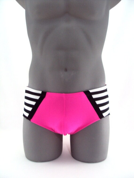 Hot Pink Men's Brief Swimwear