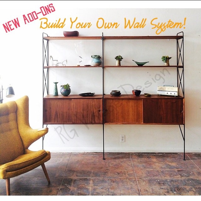 Build Your Own Wall Unit Shelving System Custom made
