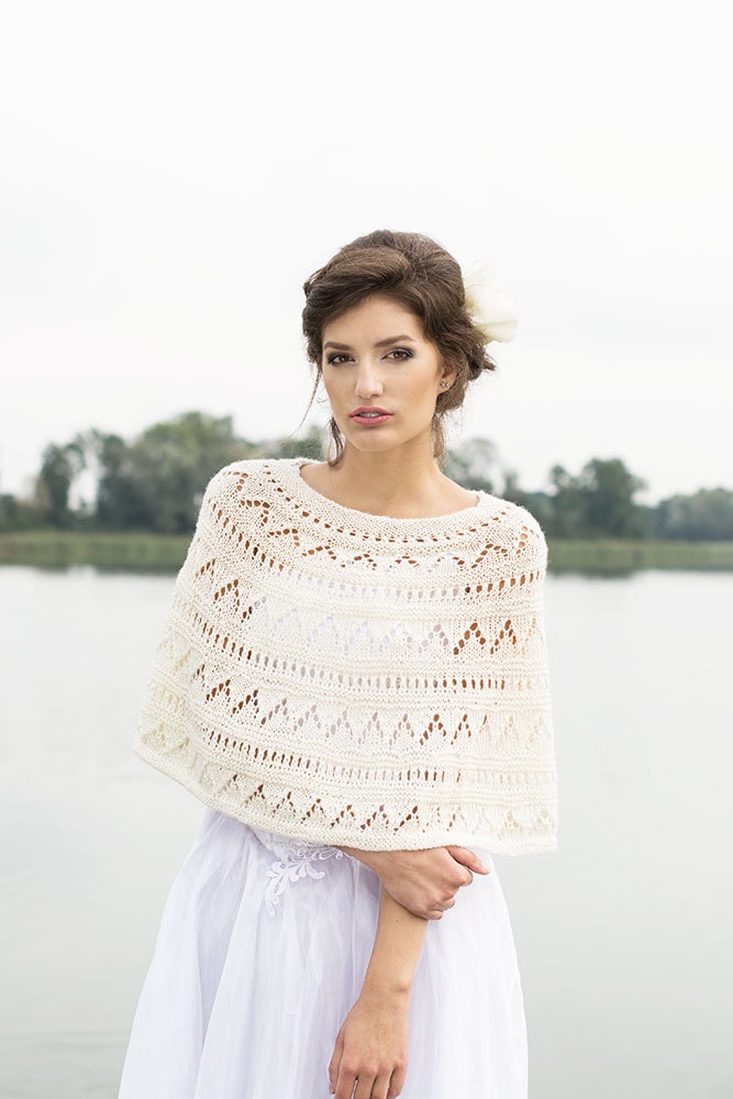 ivory wedding cape