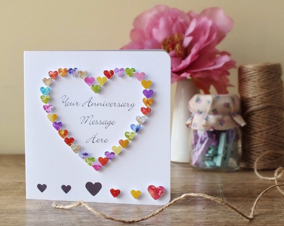 Fresh 55 Anniversary Greeting Card Handmade