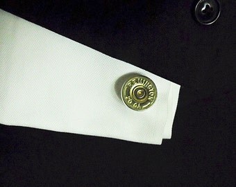 Mens cufflinks, 20 Gauge Brass Remington Shotgun Shell Cufflinks Mens Accessories Handmade