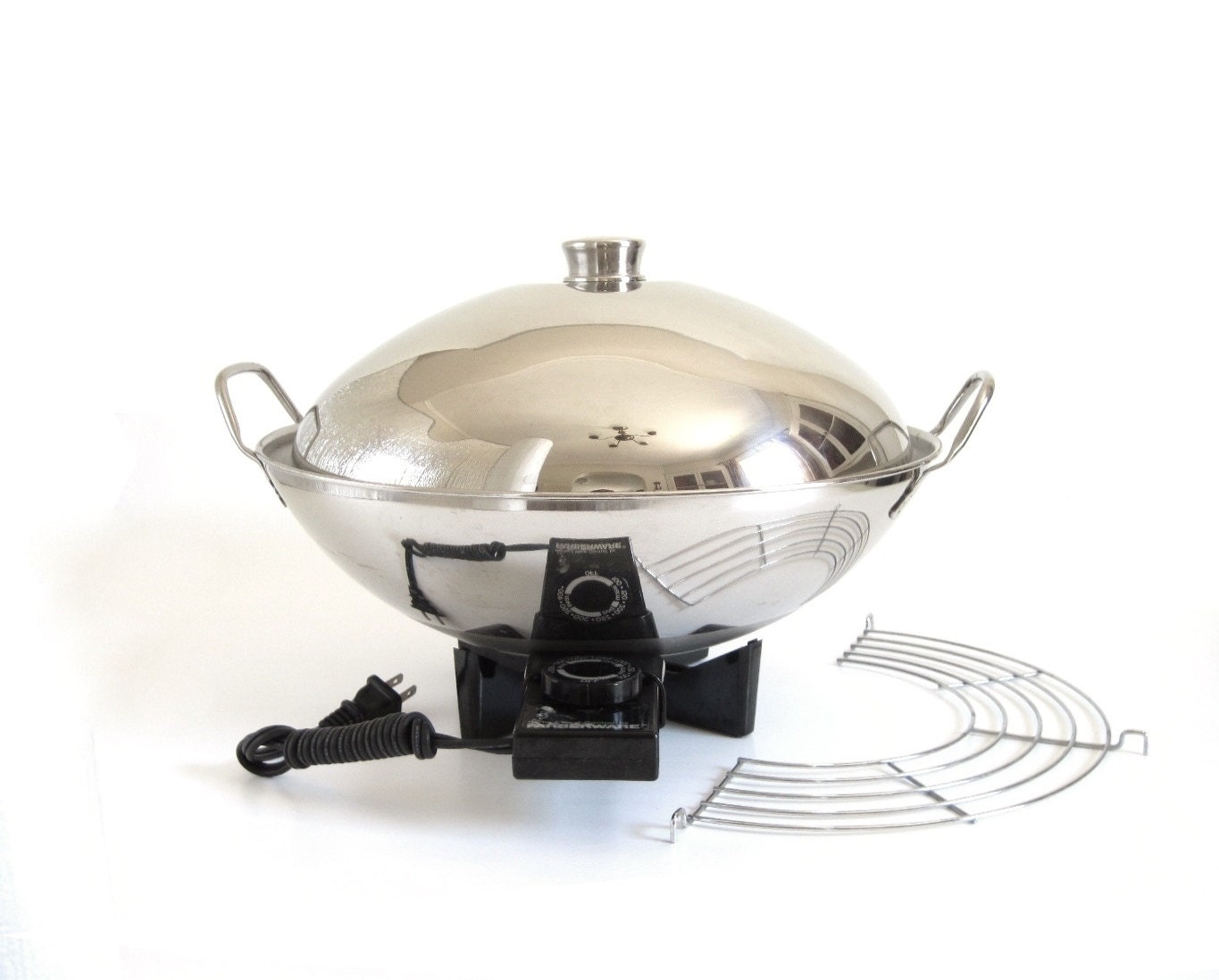 Farberware Electric Wok 343A Stainless Steel 1980s Kitchen