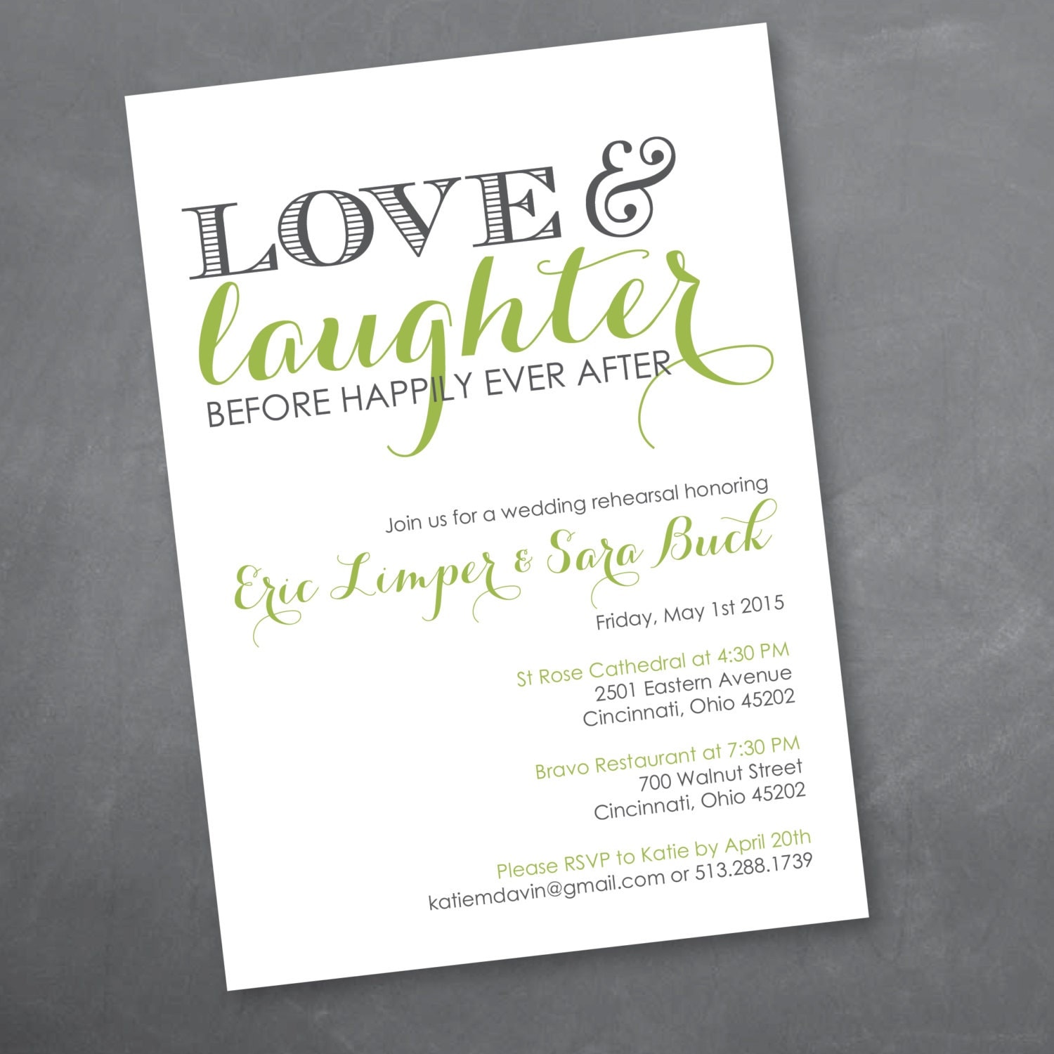 After Rehearsal Dinner Party Invitations 2
