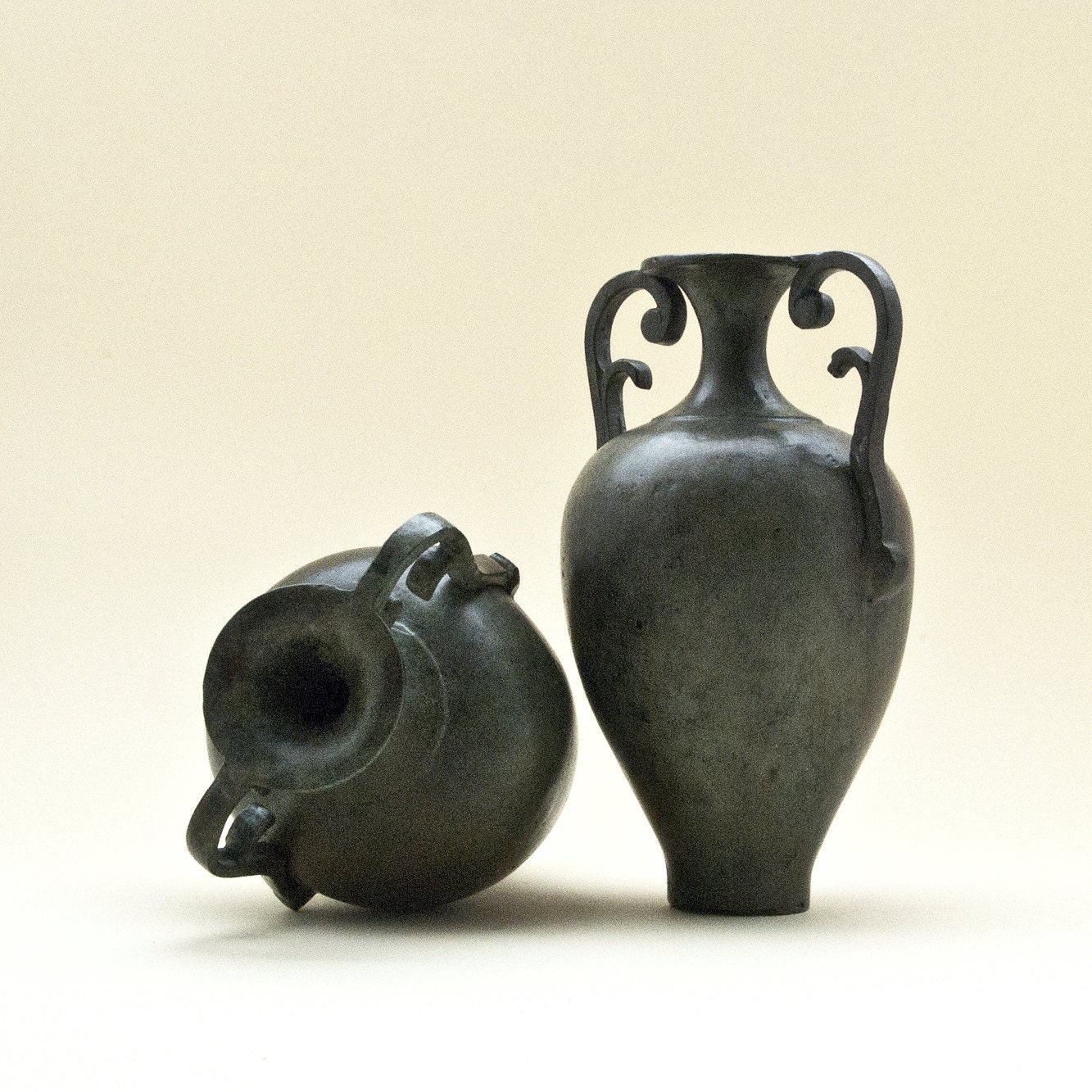 Amphora Greek Bronze Vessel with Handles