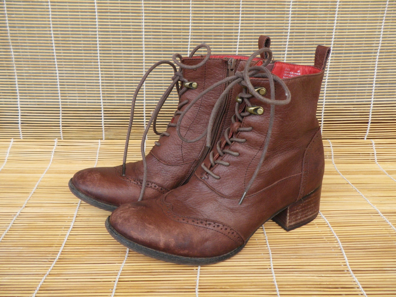 womens brown vintage boots