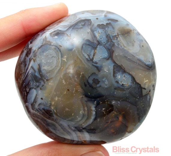 blue dendritic agate