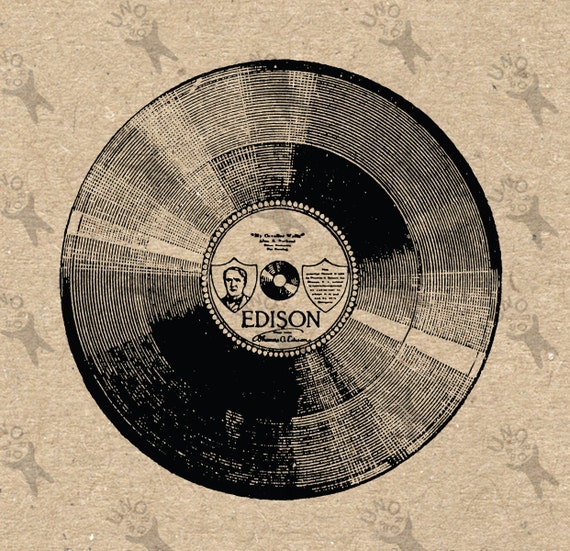 Download Retro Vinyl Record image Instant Download printable Vintage