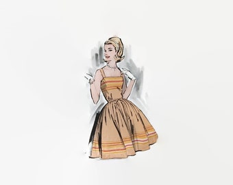 Advance 2837 Sewing Pattern / Sundress / Mad Men / Betty Draper / Rockabilly