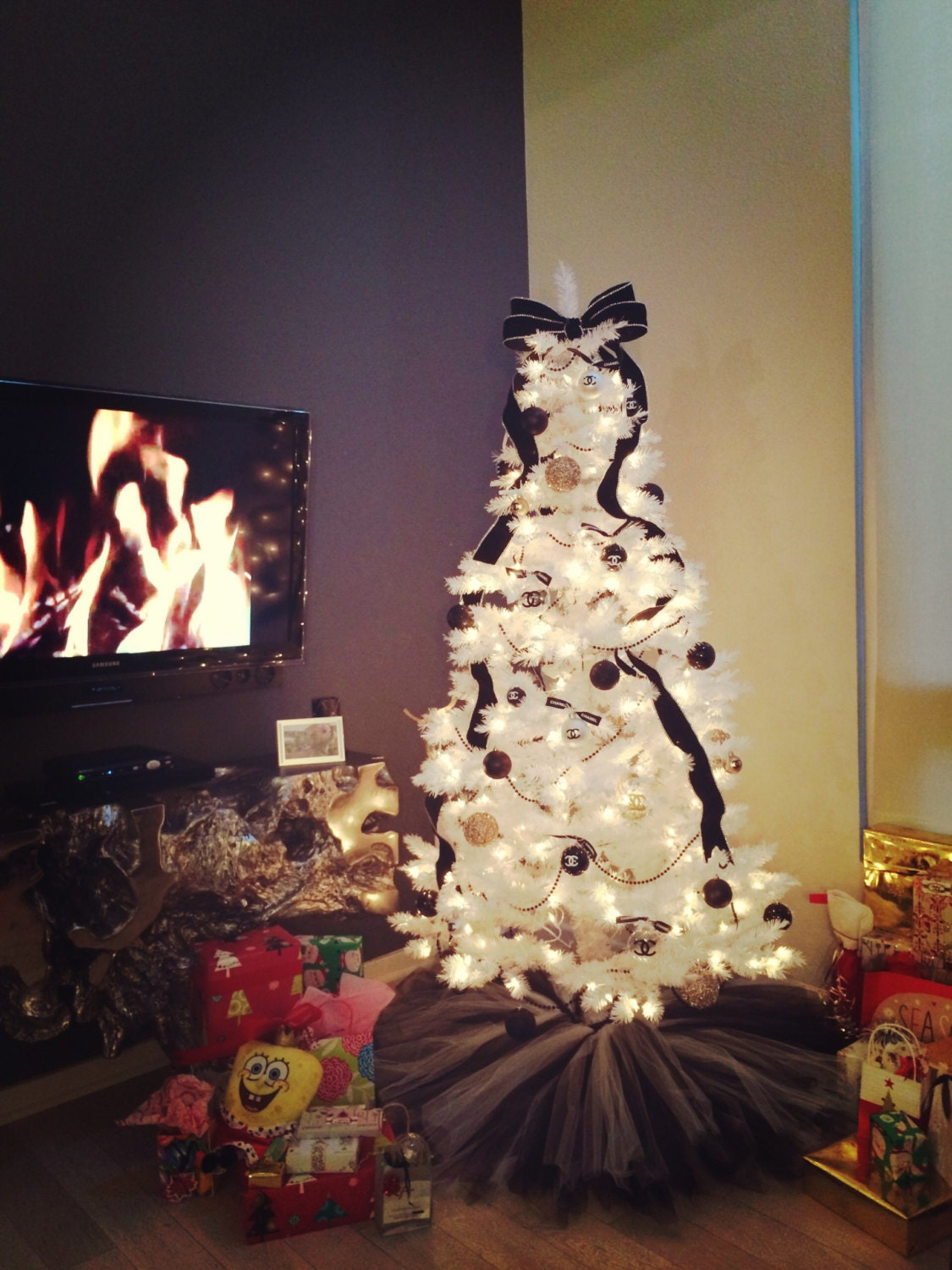 black and white christmas tree skirt 2 tree black and white christmas tree skirt 2 tree