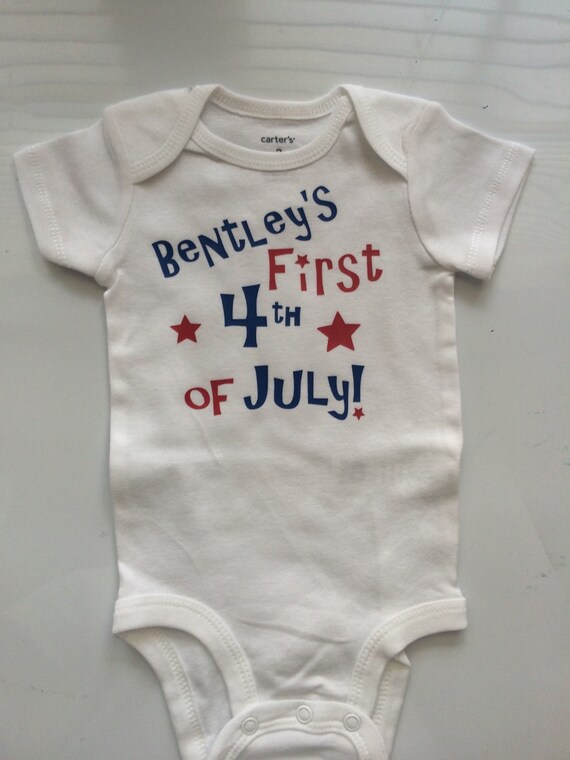 July Baby Boy Girl Personalized Bodysuit Shirt July Baby Boy Girl Personalized Bodysuit Shirt