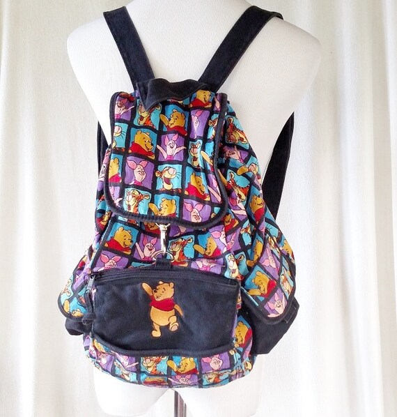 Vintage Winnie the Pooh Disney Canvas Backpack by good2byou