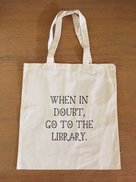 Harry Potter Tote Bag - When in Doubt, Go to the Library - Hermione Granger