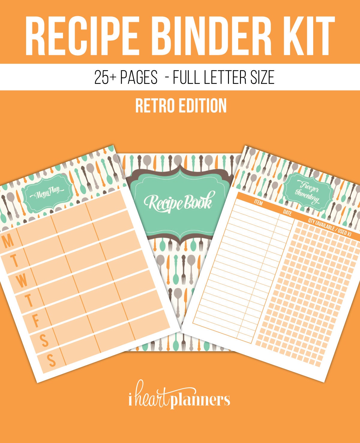 Recipe Binder Printables Instant Download