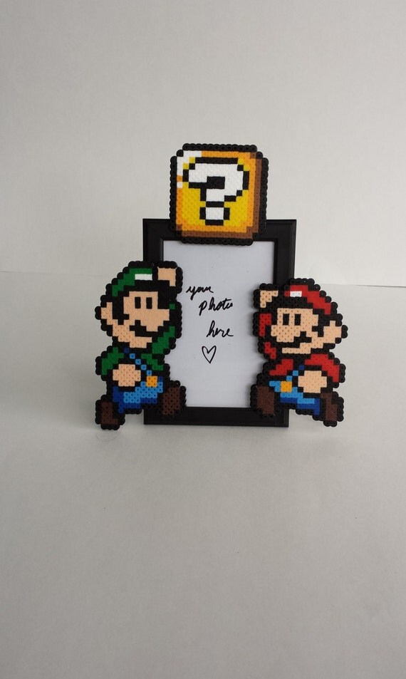 Mario and Luigi Picture Frame by BurritoPrincess on Etsy