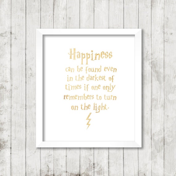 Harry Potter Quote Happiness can be found by ohlovelydaydesign