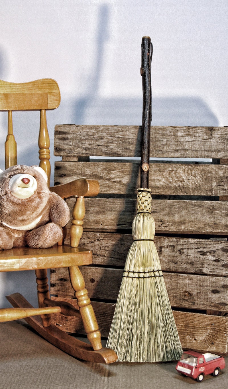 Child Broom Kid Size Broom Besom Flat Sewn by SkagitBroomWorks