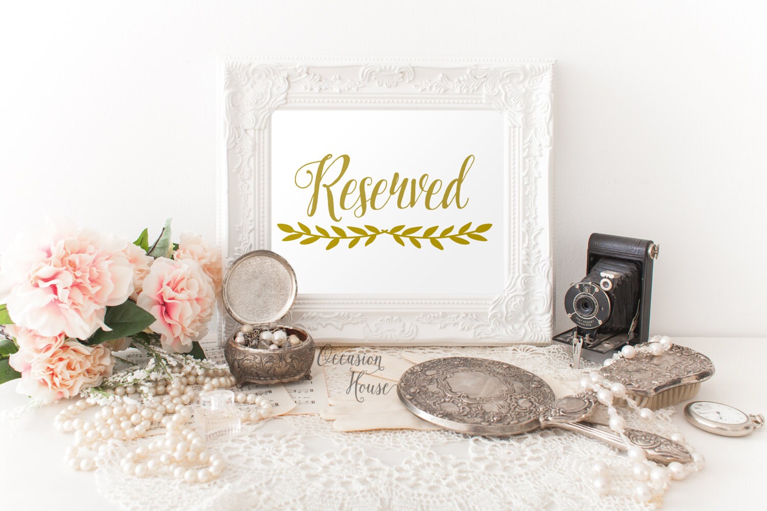 Wedding Reserved Sign Printable Reserved Sign Reserved for