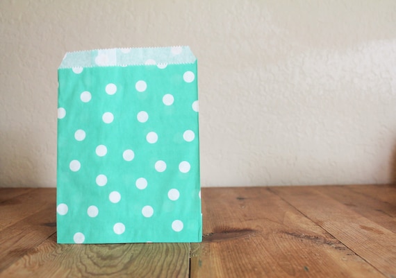 10 Turquoise Blue Favor Bags