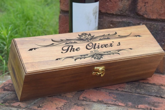 Rustic Wedding Wine Box - Wine Capsule - Wedding Capsule Rustic Wedding Shabby Chic Wedding - Wedding Wine Ceremony - Personalized Wine Box by CountryBarnBabe