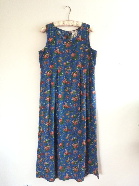 April Cornell Floral Maxi Dress by EmilyNoraONeil on Etsy