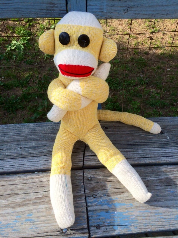 Pappy the Sock Monkey- Yellow