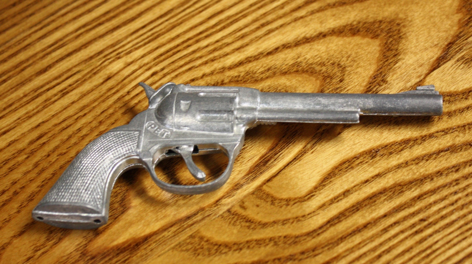 Vintage PET Toy Cap Gun 1950s 1960s Single Shot from the The
