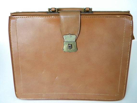 ladies brown leather briefcase