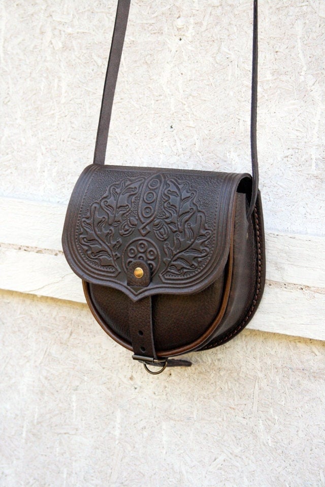 Tooled Genuine Leather Crossbody Handbags | semashow.com