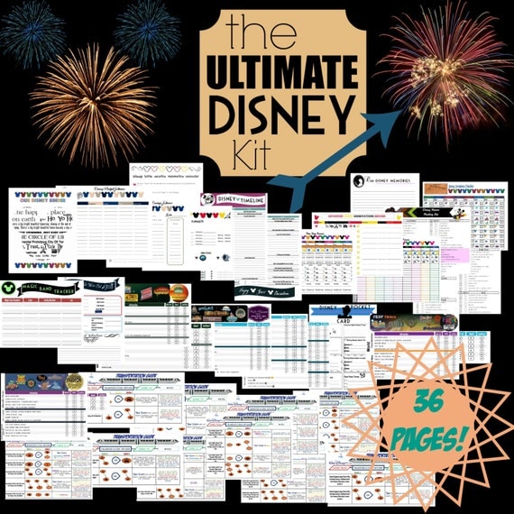 Ultimate Disney Planner Kit Printable Disney Planning