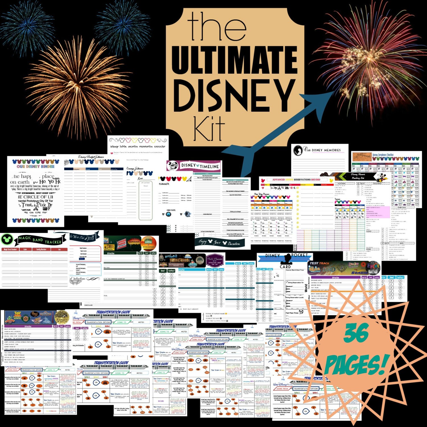 Ultimate Disney Planner Kit Printable Disney Planning
